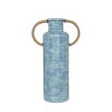 ATLANTIC ΒΑΖΟ 26x14x44cm ΜΕΤΑΛΛΟ ΜΠΛΕ ΛΕΥΚΟ ΣΧΟΙΝΙ ΦΥΣΙΚΟ