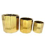 ORO ΚΑΣΠΩ ΣΕΤ 3ΤΜΧ 18x18x18cm ΚΕΡΑΜΙΚΟ ΧΡΥΣΟ