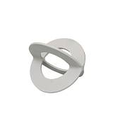 FINTON ΔΙΑΚΟΣΜΗΤΙΚΟ ΚΟΜΠΟΣ 17x12x12cm ΑΛΟΥΜΙΝΙΟ ΛΕΥΚΟ