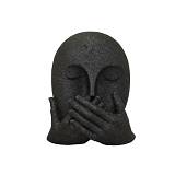 SOUS ΔΙΑΚΟΣΜΗΤΙΚΟ ΠΡΟΣΩΠΟ 14.5x9.5x17cm POLYRESIN ΜΑΥΡΟ