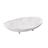 PEDESTAL ΜΠΩΛ ΜΕ ΠΟΔΙ 45x33x12cm ΑΛΟΥΜΙΝΙΟ ΑΣΠΡΟ