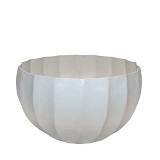 IVELLA ΒΑΖΟ 30x30x18cm ΑΛΟΥΜΙΝΙΟ OFF WHITE