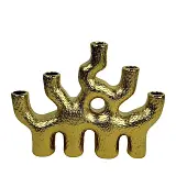 ΚΕΡΑΜΙΚΟ ΒΑΖΟ ΧΡΥΣΟ ΧΤΥΠΗΤΟ ΑΦΗΡΗΜΕΝΟ Χ5 ΣΤΟΜΙΑ - 30cm 1/8ΚΙΒ