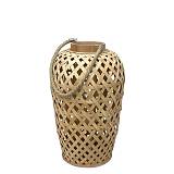 ΦΑΝΑΡΙ ΨΑΘΑΣ ΜΠΑΜΠΟΥ ΠΛΕΧΤΟ ΦΥΣΙΚΟ ΚΑΦΕ ΜΕ ΧΕΡΟΥΛΙ ΣΧΟΙΝΙ & ΓΥΑΛΙ ΚΕΡΙΟΥ - Φ29x49cm 4/KIB