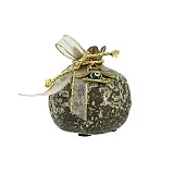 ΣΤΟΛΙΣΜΕΝΟ ΚΕΡΑΜΙΚΟ ΡΟΔΙ ΜΙΚΡΟ ΠΕΤΡΑ-ΜΠΡΟΝΖΕ / ΚΟΡΔΟΝΙ ΧΡΥΣΟ 6.5x6.5cm 1/96ΚΙΒ