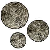 ΨΑΘΙΝΕΣ ΔΙΑΚΟΣΜΗΤΙΚΕΣ ΠΙΑΤΕΛΕΣ ΤΟΙΧΟΥ ΣΕΤ/3 ΜΠΟΧΟ - L:40x6cm, M:30x5cm, S:20x4cm 6/ΚΙΒ