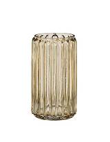 Βάζο γυάλινο καφέ Φ14 Η26cm