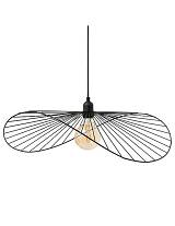 Φωτιστικό οροφής μαύρο μεταλλικό καπέλο Φ58cm