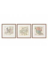 Κάδρο τοίχου 40Χ40 Χάρτης 3σχ.