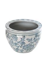 Κασπώ celadon green porc.flower 30x21.5cm