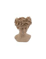 Κασπω κεφάλι γυναίκας με λουλούδια 18.5X18X27.5cm