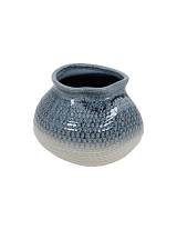 Κασπώ κεραμ.μπλε/εκρού 24,3Χ20,2cm