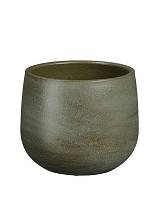 Κασπώ κεραμικό πράσινο σκούρο Φ17Η15cm