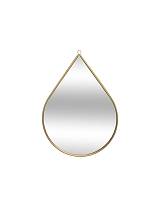 Καθρέπτης μεταλ.χρυσός σταγόνα 21Χ29