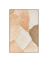 Πίνακας  χειρ.ζωγραφ.με ξυλινο πλαίσιο,"ivory brown patches" 60x90cm