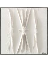 Πίνακας  χειρ.ζωγραφ.με ξυλινο πλαίσιο ,λευκα δεσίματα 60x60cm