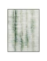 Πίνακας  χειρ.ζωγραφ.με ξυλινο πλαίσιο, πράσινος "gold parts" 90x120cm