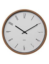 Ρολόι τοίχου στρογγ.λευκό πλαστ. Φ35cm