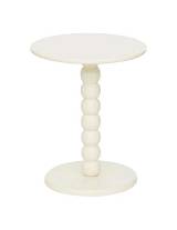 Τραπέζι βοηθητικό MDF λευκό Φ38Η46,5cm