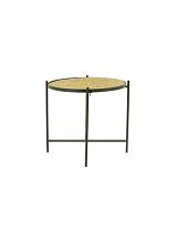 Τραπέζι βοηθητικό μέταλλο/ξύλο Φ43Η62cm