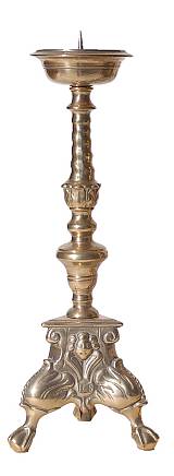 Κηροπήγιο 42cm Μπρούτζινο 166GL