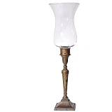 Κηροπήγιο Μπρούτζινο με Γυαλί 20195BR