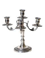 Κηροπήγιο 5Κερο Μπρούτζινο Επάργυρο 583E