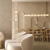 PENDANT LED LIGHT 12W 3000K METAL-GLASS,GOLD-CHAMPAGNE
