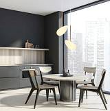 LED PENDANT LIGHT 5W 3000K  MATT OPAL WHITE GLASS   BRASS METAL