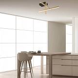 CEILING LED LIGHT 23W 3000K ALUMINIUM BLACK/GOLD