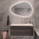 MIRROR WITH LED LIGHT 18W 3000K-4000K  TOUCH DIMMING SWITCH IP44