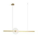 PENDANT LED LIGHT 20W 3000K TRIAC GOLD - CLEAR GLASS