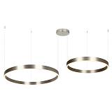 PENDANT LED LIGHT UP-DOWN 118W 3000K ELECTROPLATE BRUSHED NICKEL ALUMINIUM - ACRYLIC