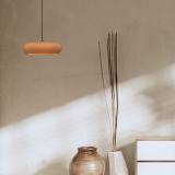 PENDANT LIGHT 2xG9 LED MAX 9W TERRACOTTA - SANDY BLACK CLAY - METAL