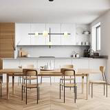 LED PENDANT LIGHT  19W 3000K GLASS & METAL  WHITE-BLACK