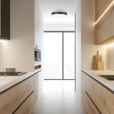 CEILING LED LIGHT 28W 3000K BLACK MATT - ALUMINIUM - ACRYLIC