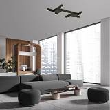 CEILING LED LIGHT 23W 3000K METAL-ALUMINIUM BLACK