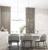 PENDAN LED LIGHT 27W 3000K ALUMINIUM  GOLD