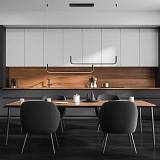 PENDANT LED LIGHT 40W 3000K ALUMINIUM-SILICONE BLACK  MATT