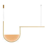 PENDANT LED LIGHT 35W 3000K,4000K GOLD-CHAMPAGNE