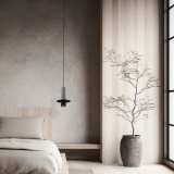 PENDANT LED LIGHT 6W 3000K BLACK METAL - CONCRETE