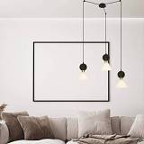 PENDANT 3XE14 MAX 15W BLACK MARBLE - BRASS