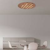 CEILING LED LIGHT 52W 3000K BLACK MATT STICK - SANDY BRICK RED BASE