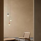 PENDANT LED LIGHT 20W 3000K CERAMIC - METAL - GLASS, BRASS