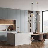 PENDANT LED LIGHT 24W 3000K ALUMINIUM-SILICON,GOLD-BLACK RING