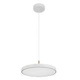 PENDANT LED LIGHT 17W 3000K WHITE MATT - BRUSHED BRASS