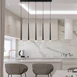 PENDANT LED LIGHT 14W 3000K ALUMINUM -MARBLE BLACK