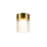 CEILING LIGHT 9W 3000K METAL-GLASS GOLD
