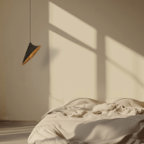 PENDANT LIGHT 1xE27 MAX 15W MULBERRY SILK - METAL BLACK