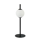 LED TABLE LIGHT 6W 3000K GLASS &METAL   WHITE-BLACK